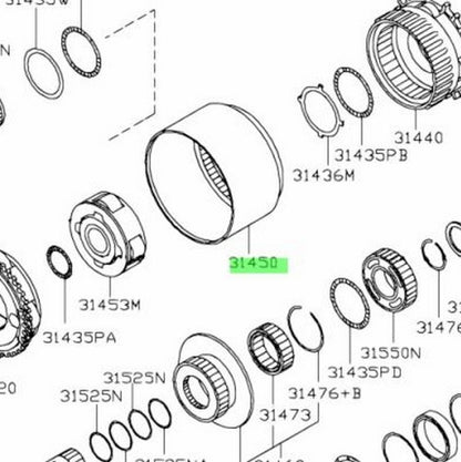 Genuine Nissan Internal Gear Assembly 31450-90X001