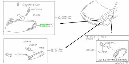 NEW Genuine Nissan Clearance Lamp Housing L&R Set OEM 26174-70F-00 26179-70F-001