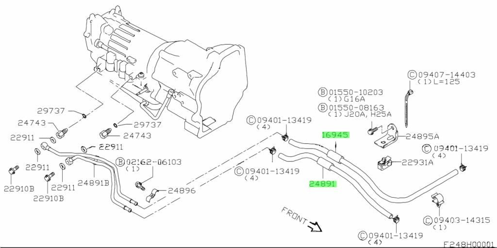 22931-56X51-000 Suzuki Hose,oil 2293156X51000, New Genuine OEM Part0