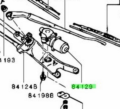 NEW Genuine Mitsubishi Windshield Wiper Motor OEM 8250A1561