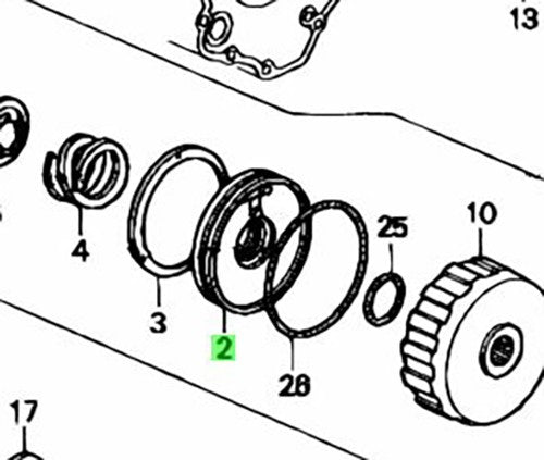 OEM HONDA LOW CLUTCH PISTON AT TRANSMISSION CIVIC WAGON 22530-PS5-0131