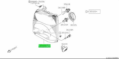 Suzuki Carry Every DA63T DA65T Headlight LH RH Set OEM 35120-67H10 35320-67H111
