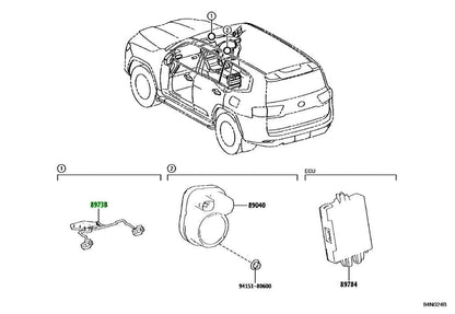 New Genuine Toyota Theft Warning Ultrasonic Tilt Sensor 8973B-60030 OEM1