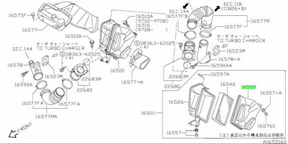 OEM BODY ASSEMBLY, AIR CLEANER Genuine Nissan GT-R R33 BCNR33 16528-24U002