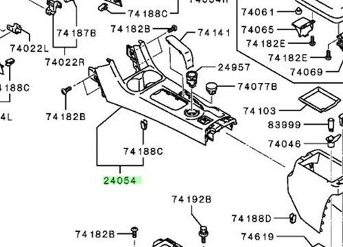 Genuine Mitsubishi Trim Panel 8015A194XA2