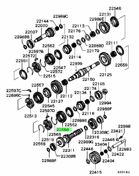 NEW Genuine Mitsubishi FUSO M/T 5th Reverse Synchronizer Sleeve OEM ME5816091