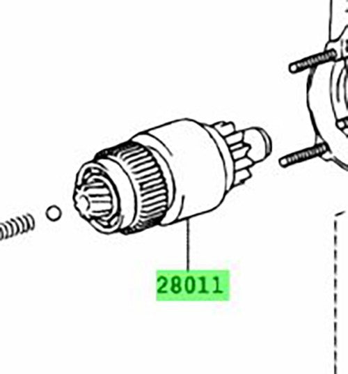 OEM CLUTCH SUB-ASSY, STARTER Genuine Toyota HiAce Van 200 GDH206V 28011-300501