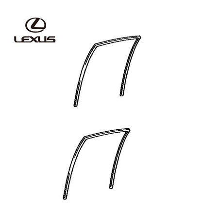 OEM LEXUS RX270/350/450H Rear DoorGlass Run Weatherstrip 68142-48051 68152-480510