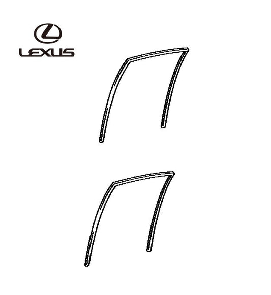 OEM LEXUS RX270/350/450H Rear DoorGlass Run Weatherstrip 68142-48051 68152-480510