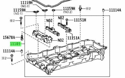 Genuine TOYOTA Lexus CamshaftHousing Sub Assy Engine 08/2010-02/2012 11103-360102