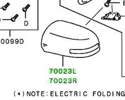 Genuine MitsubishiOutlander PHEV GG3W Door Mirror Cover LR 7632B411XC 7632B412XC1