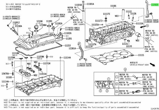 OEM Genuine TOYOTA Lexus Engine Hanger No.2 Bracket 12282-36021 12282360210