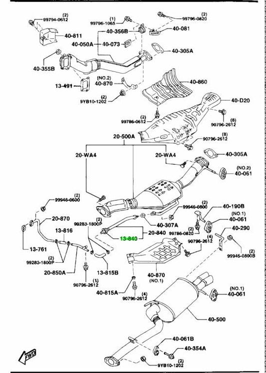 OEM Mazda N3A2-13-840 Check Valve RX-7 FD3S Genuine0