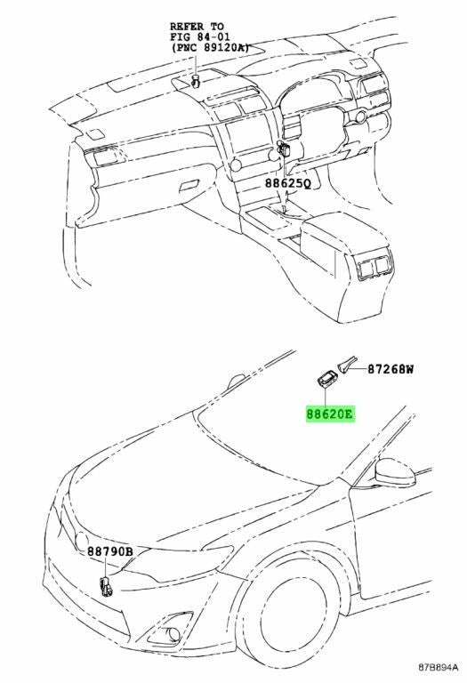 OEM Genuine TOYOTA Lexus Air Conditioner Humidity Sensor 88620-33010 88620330100