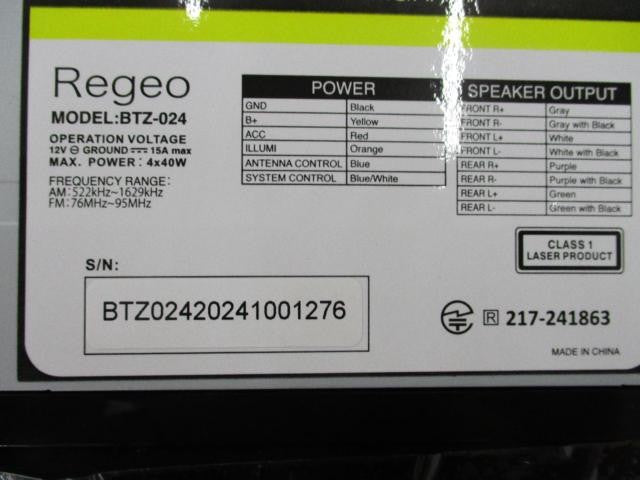 Regeo BTZ-0242