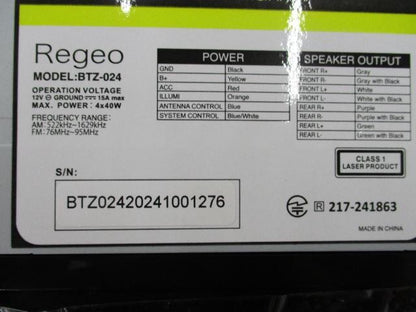 Regeo BTZ-0242