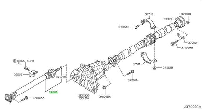 OEM Genuine Nissan Infiniti Front Propeller Drive Shaft 37200-1CA1A NEW2