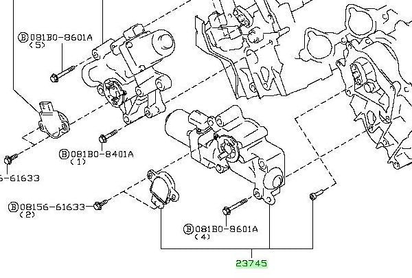 Genuine OEM Variable Valve Event Lift VVEL Actuator, RH P/N 23745-EY06A