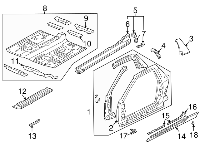 OEM HONDA COVER, PLASTIC NSX ABA-NA1 ABA-NA2 LA-NA1 LA-NA2 71851-SL0-305ZZ