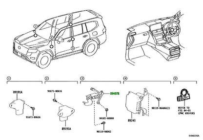OEM Genuine TOYOTA Lexus Rear RH Height Control Sensor 89407-60050 89407600500