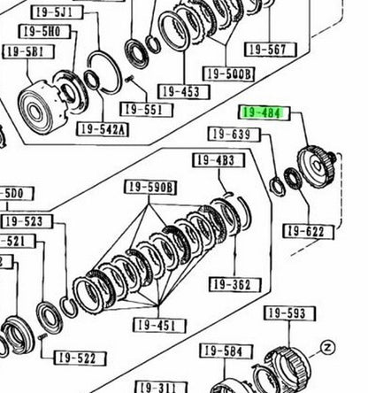 OEM Mazda RX-7 FD3S Eunos Cosmo JCES BV11-19-484 Forward Clutch Hub Genuine AT1
