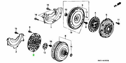 OEM HONDA PLATE, DRIVE EG6 Del So 26251-P00-N000