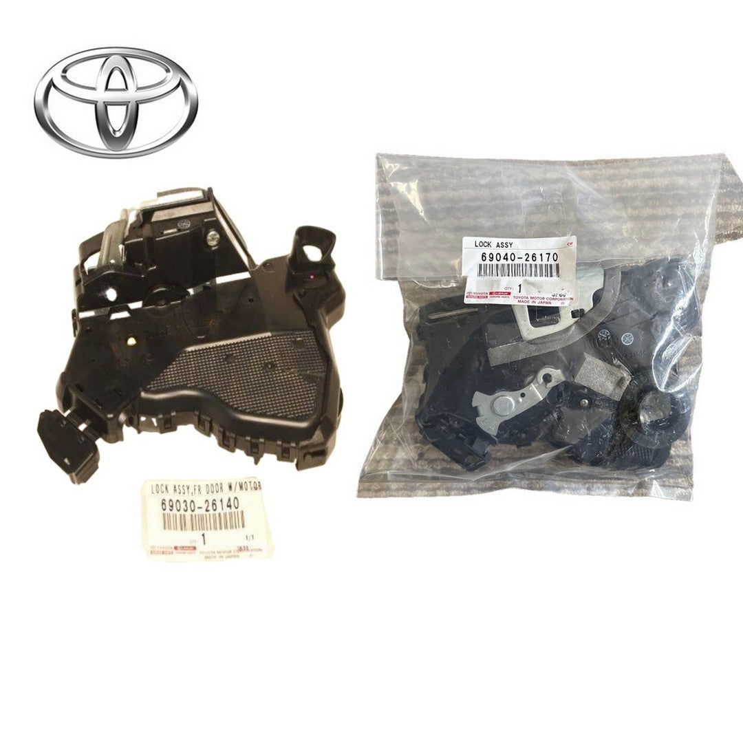 Genuine Toyota Hiace GDH201V Front Door Lock Pair 69030-26140 69040-261700