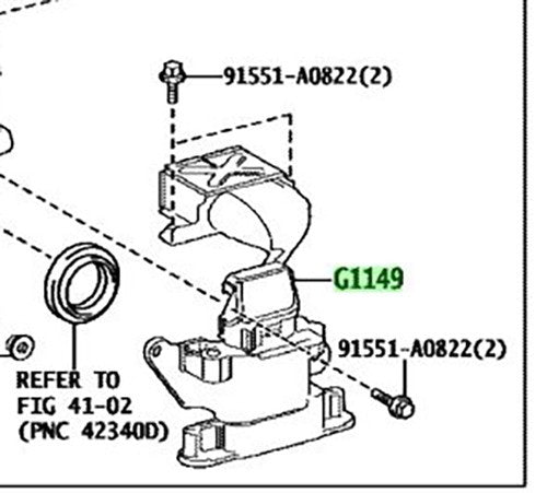 G114942010 Genuine Toyota CABLE, MOTOR, NO.2 G1149-420102