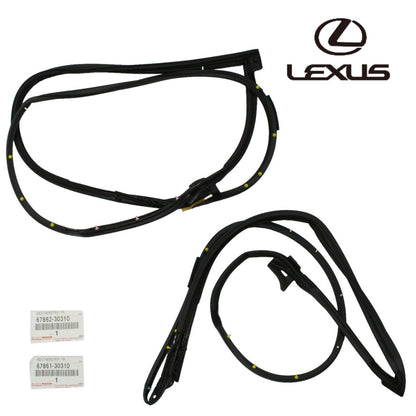 Genuine Lexus GS Front Door Weatherstrip RH LH Set 67861-30310 67862-303100
