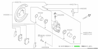 PITWORK (Pitwork) Nissan Genuine Parts Rear Seal Kit Cup Kit for Skyline2