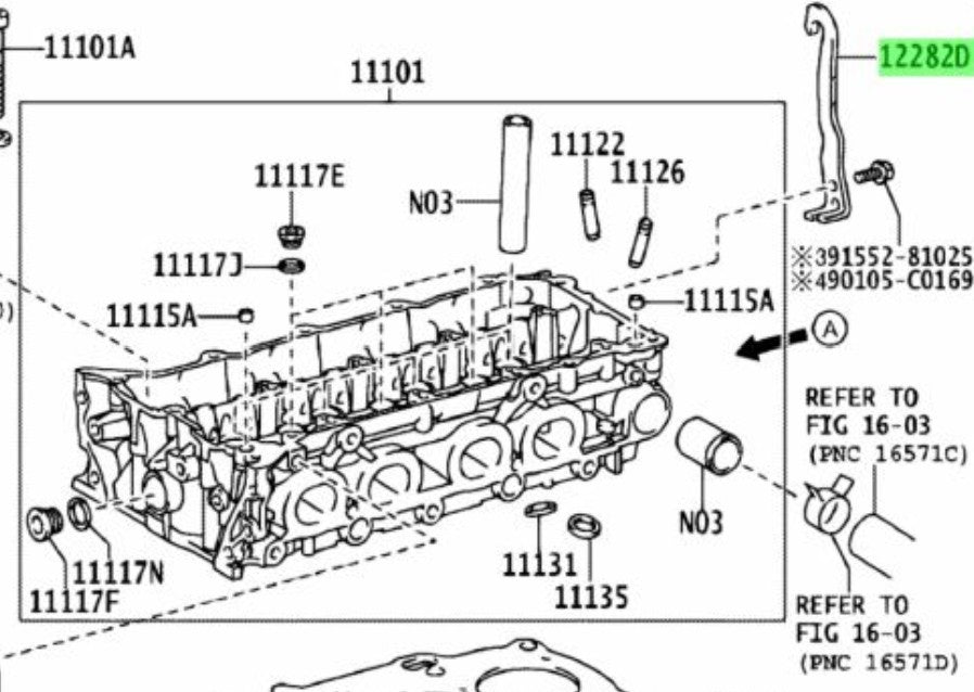 OEM Genuine TOYOTA Lexus Engine Hanger No.2 Bracket 12282-36021 12282360211