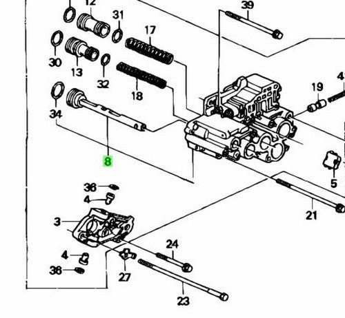 OEM Honda 27405-P24-J00 Servo Body Sub Assy AT Transmission Civic EG1