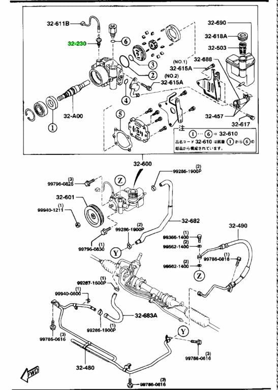 OEM Mazda H380-32-230 Power Steering Pressure Switch RX-7 FD3S Genuine1