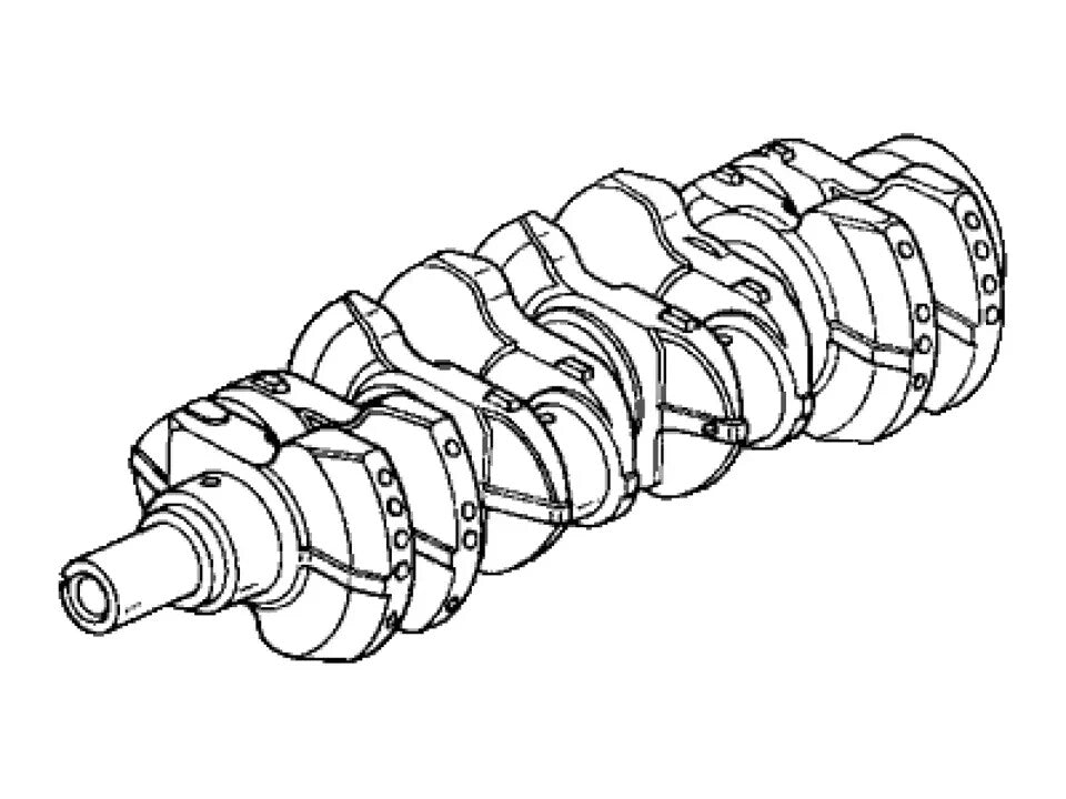 HONDA GENUINE S2000 2.2/AP2 F22C 2.2 Engine Crankshaft 13310-PZX-A01 OEM