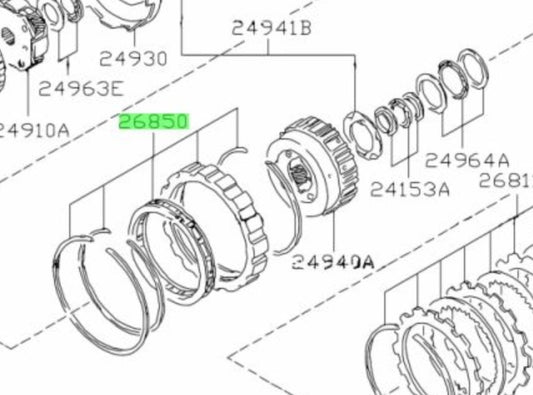 26850-83CT0-000 Suzuki Clutch set,one way 2685083CT0000, New Genuine OEM Part1