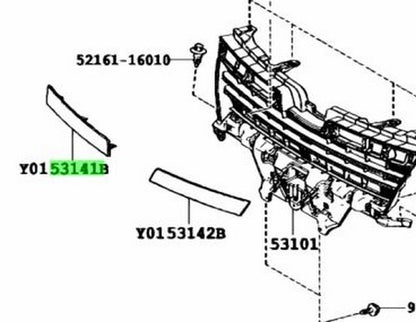 OEM Genuine Toyota Voxy ZRR80G ZRR85W GARNISH RADIATOR GRILLE NO.1 5314128080-C01