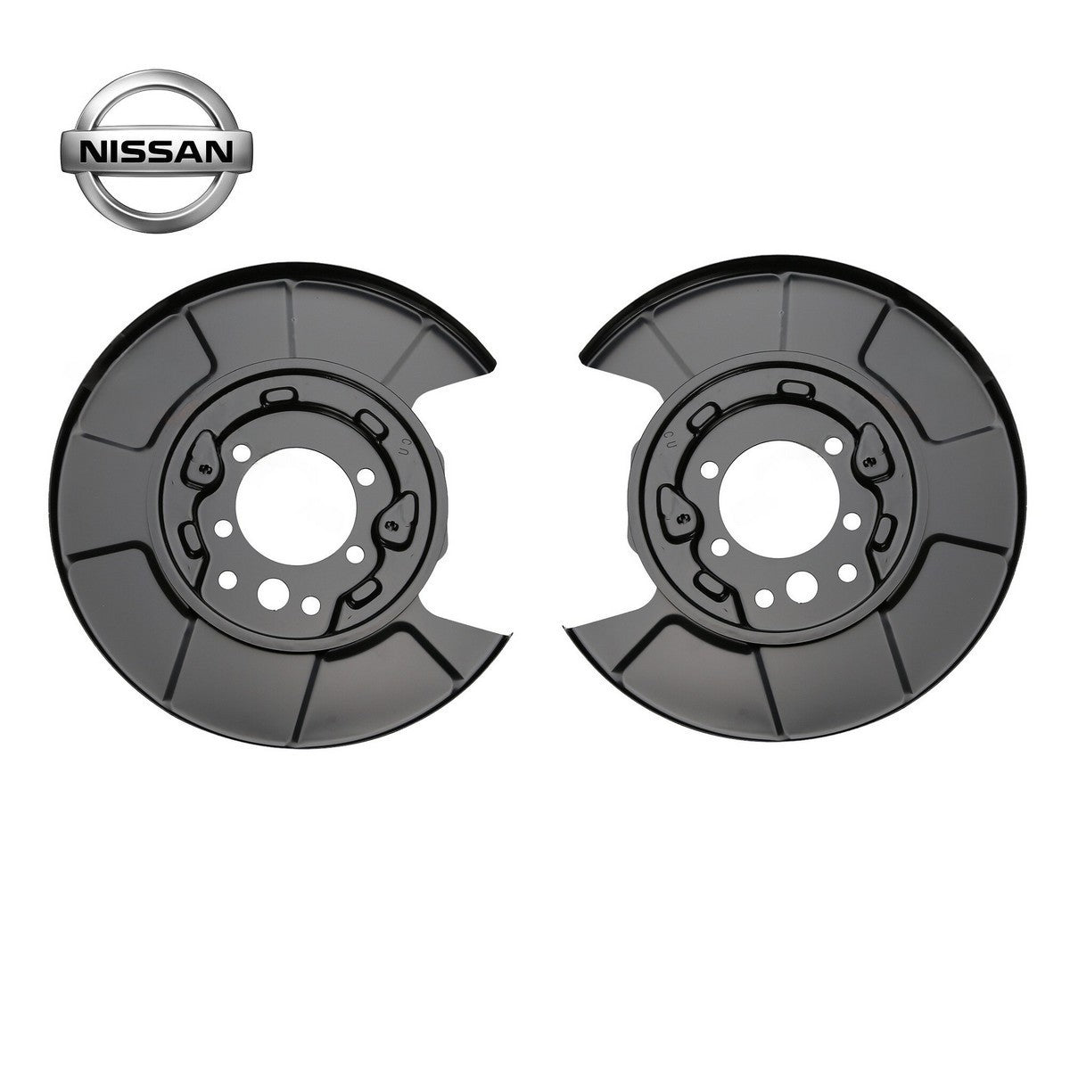 Genuine Nissan 350Z Z33 Rear Brake Backing Plates Pair 44020-CD010 44030-CD0100