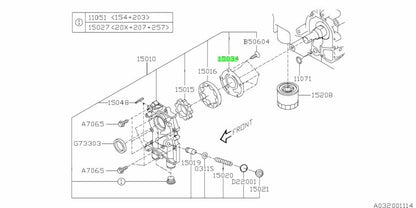NEW Genuine Subaru Engine Oil Pump Cover OEM 15034AA0900