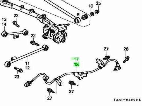Genuine Honda Rear Wheel Speed Sensor Assembly LH RH Set OEM 57470/57475-S2H-9541