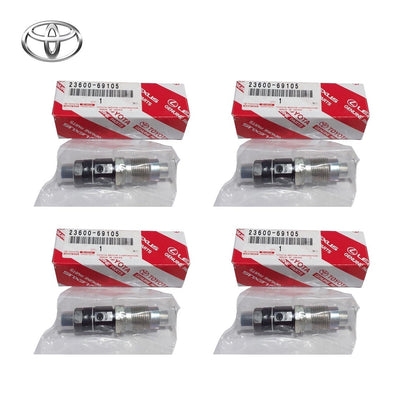 TOYOTA OEM HOLDER & NOZZLE SET, NOZZLE 23600-69105(×4) Genuine0