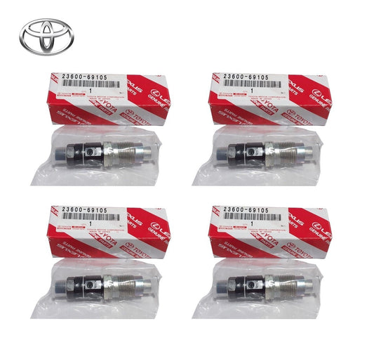 TOYOTA OEM HOLDER & NOZZLE SET, NOZZLE 23600-69105(×4) Genuine0