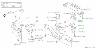 Subaru OEM Center Engine Cross Member 41012FG000 for Legacy1