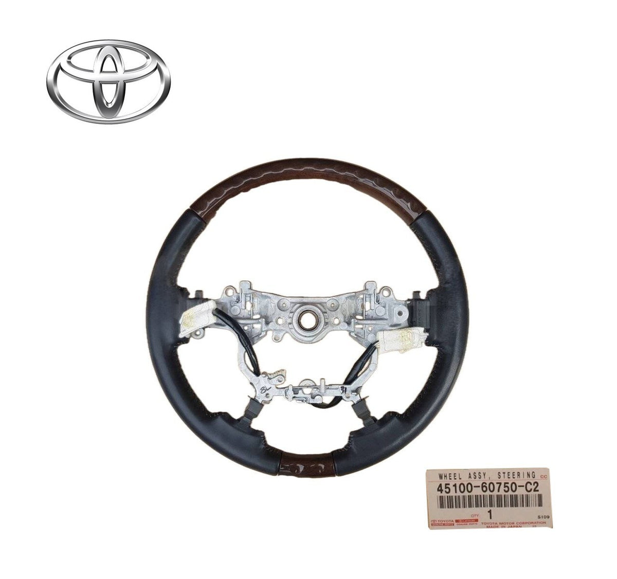 Toyota Genuine 2015-2021 Land Cruiser WHEEL ASSY, STEERING 45100-60750-C2