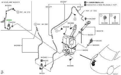 NEW Genuine Mitsubishi Headlight Washer Pump Motor OEM 8264A4891