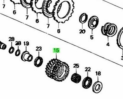 OEM Honda Integra Civic CR-V Domani AT Sub Shaft Fourth Gear 23491-P4P-A001
