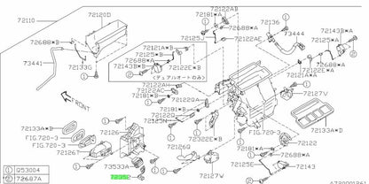 NEW Genuine Subaru Heater Unit Wiring Harness HVAC OEM 72352-FJ0100