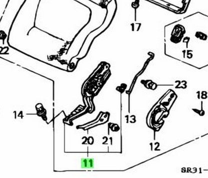 OEM Honda Civic EG6 EG Hatchback 82630-SR3-003 Rear Seat Adjuster Genuine1