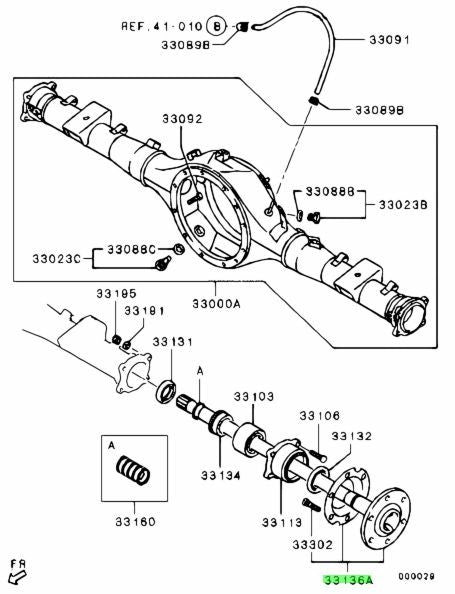 NEW Genuine Mitsubishi Rear Axle Shaft Assembly OEM 3715A0600