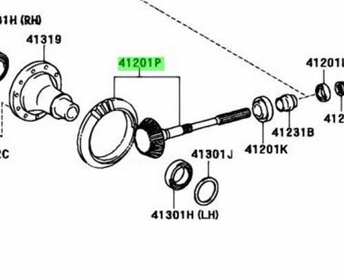 41201-21020 Toyota Gear kit, transfer 4120121020, New Genuine OEM Part1