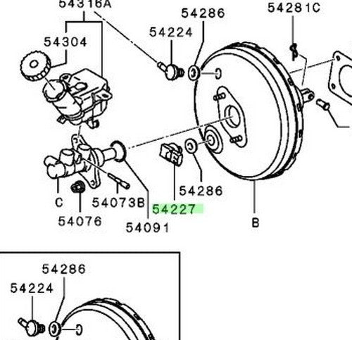 Genuine Mitsubishi Outlander PHEV Brake Booster Vacuum Pressure Sensor 4630A0741